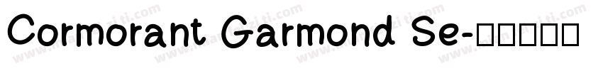Cormorant Garmond Se字体转换